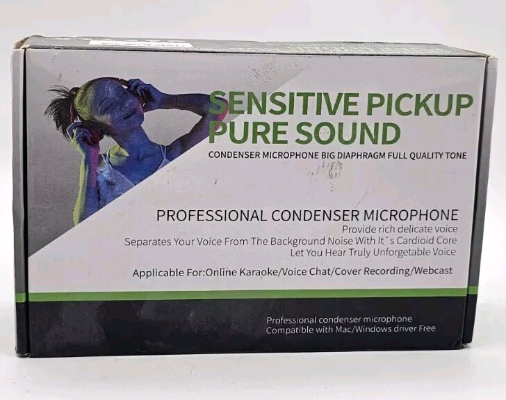 Sensitive Pickup Pure Sound Mic USB Professional Recording Condenser Microphone