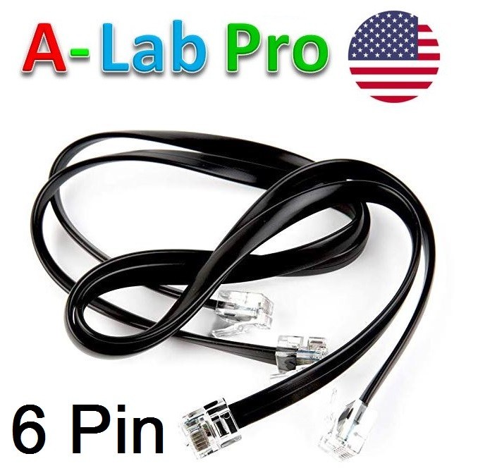 RJ25 Cable for Electronic Modules, 50 cm (2Pcs) 6p6c 6 pin Makeblock make block