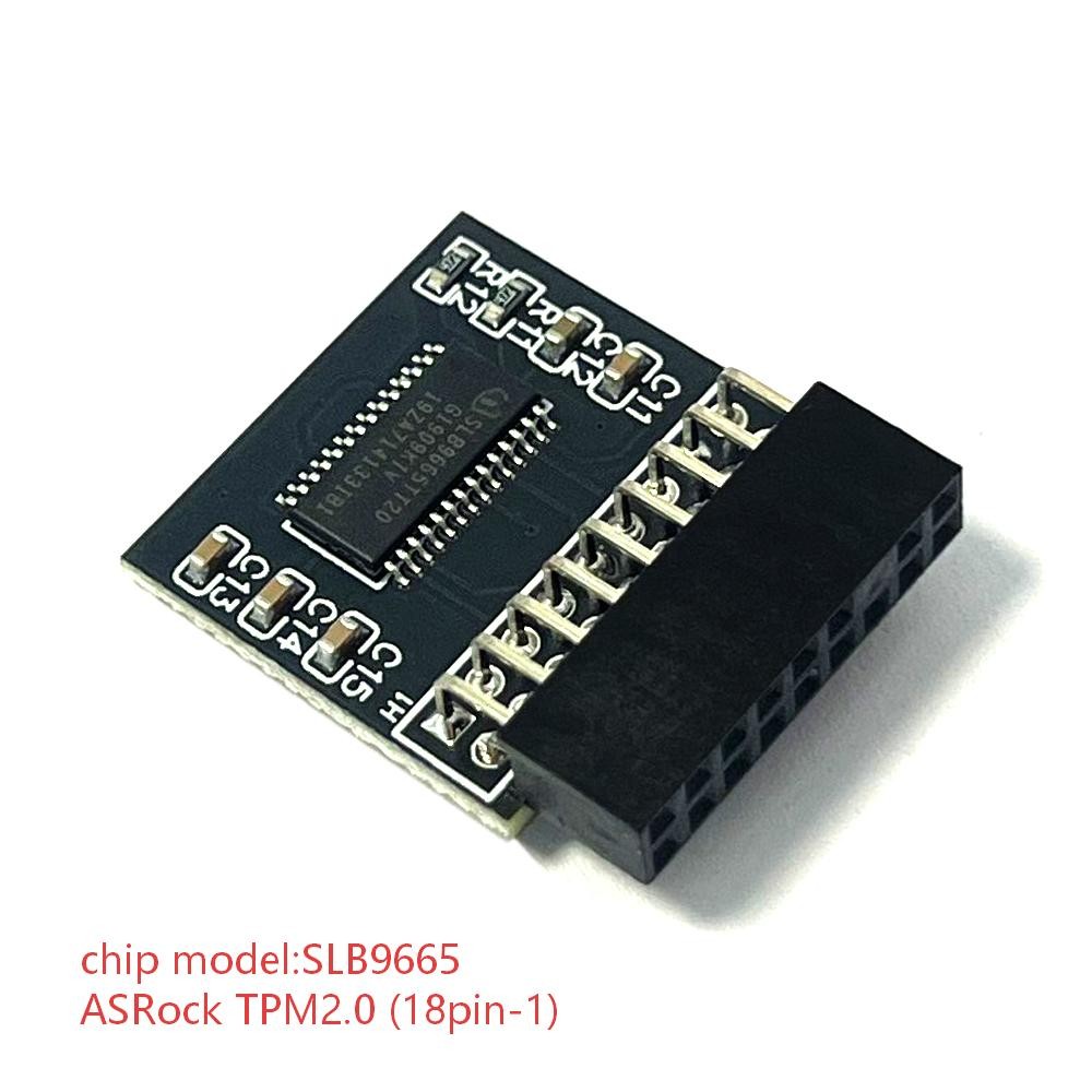 TPM2.0 18pin-1 LPC SLB9665 Module For ASRock H110M-DVS R2.0 | H110M-HDV R3.0 gof