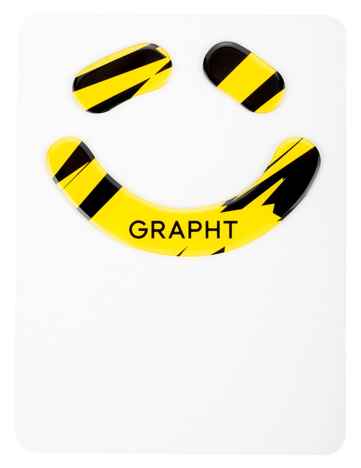 GRAPHT Glass Mouse Feet for Razer DeathAdder V3 Series, Rounded Edges, Durable,