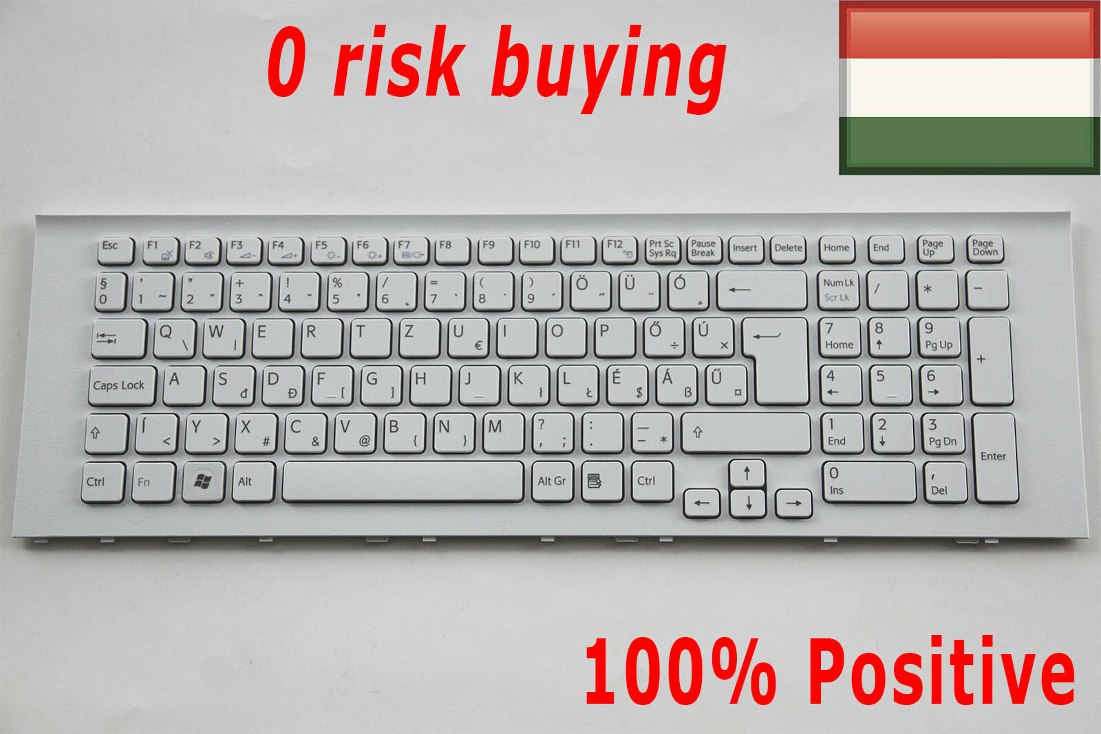 HU Hungarian Keyboard for Sony Vaio VPCEJ VPC-EJ2E1E VPC-EJ2Z1E PCG-91211M White