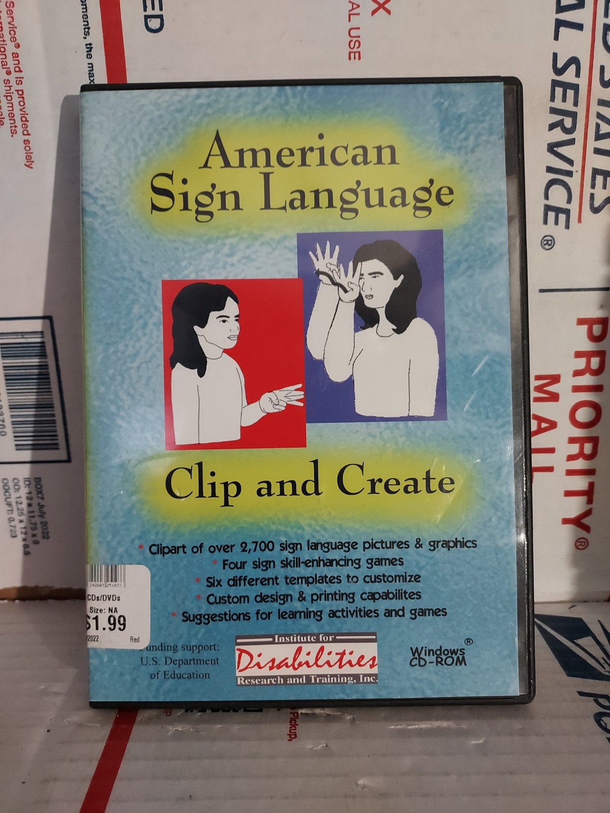 American Sign Language Clip and Create (CD-ROM, Windows Compatible) - #217