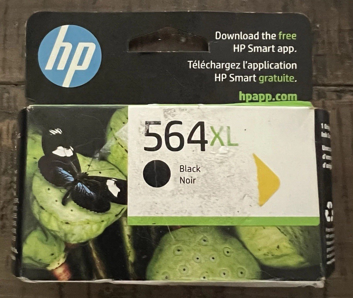 HP 564XL Black Ink Cartridge Genuine Sealed EXP 04/2024 NEW