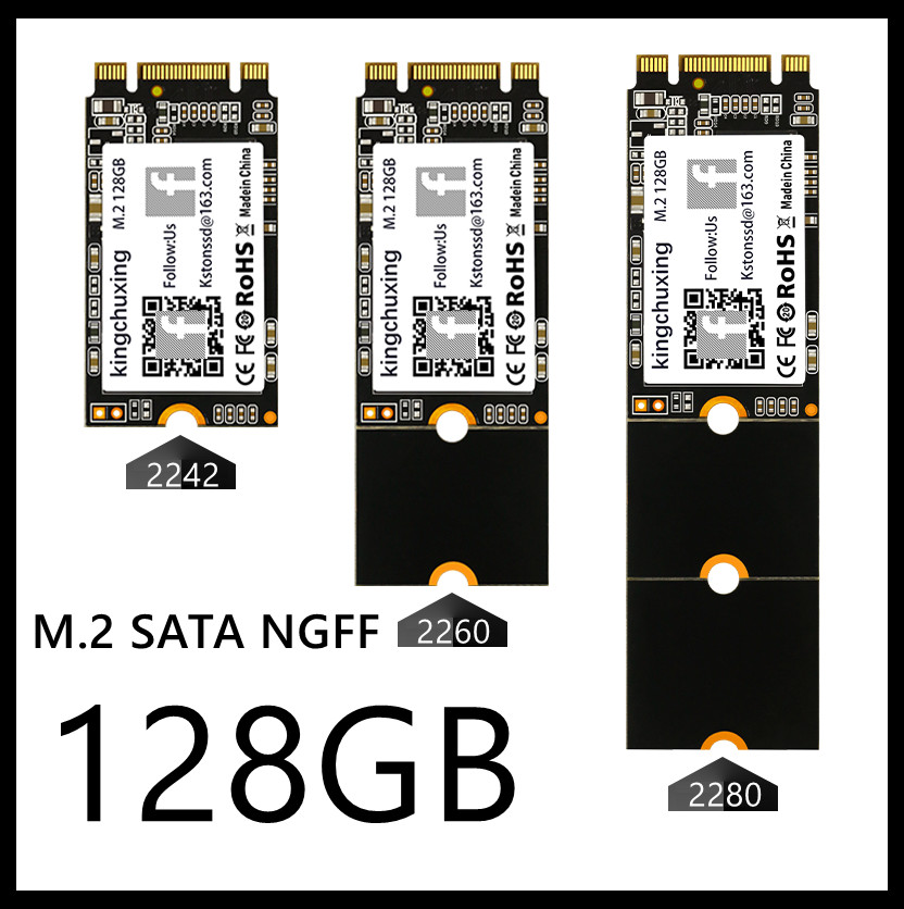 Kingchuxing M.2 NGFF SSD 128GB Solid State Drive Laptop Desktop Hard Disk Drive