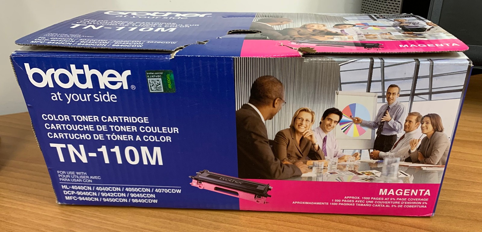 Genuine Brother TN110M Magenta Toner Cartridge, OEM