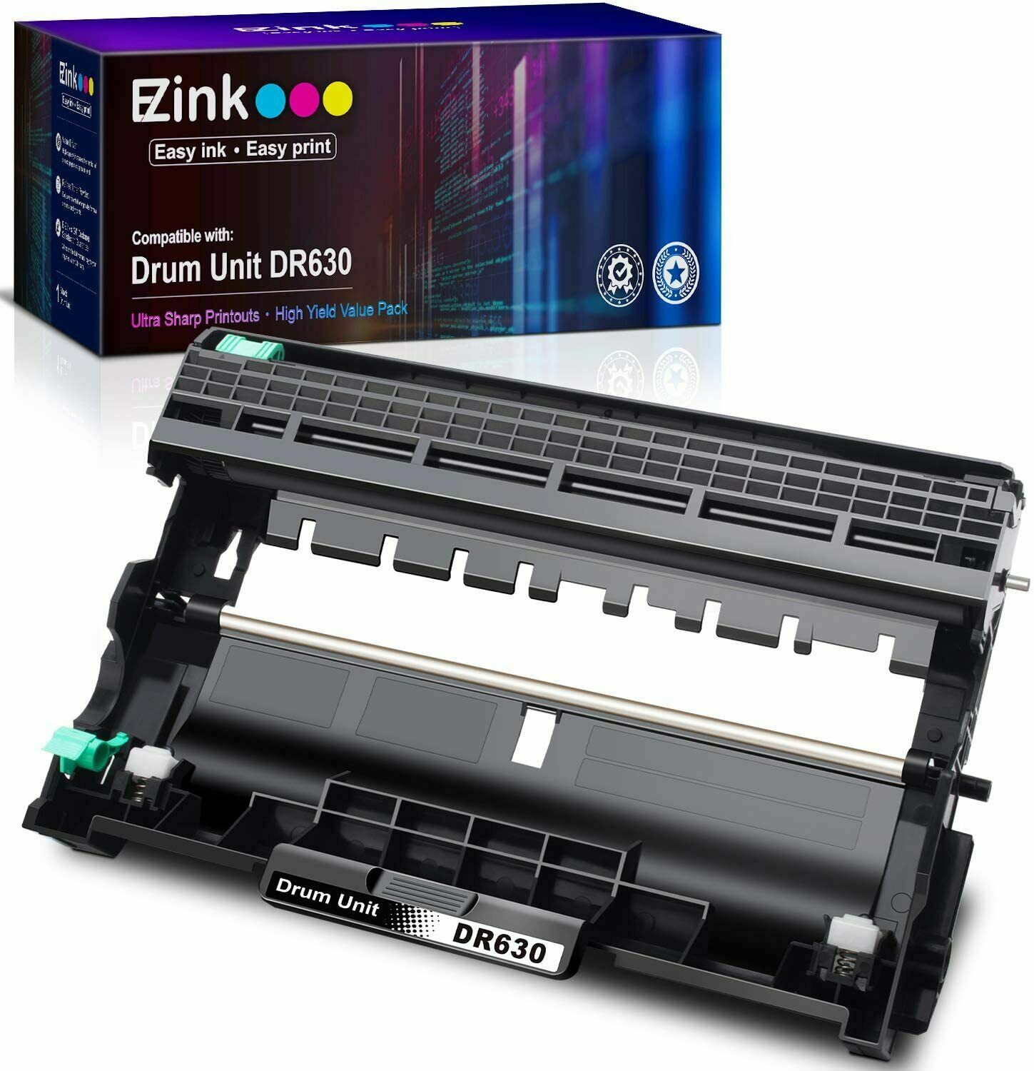 Brother Compatible Drum Unit Replacement for Brother DR630 E-Z INK