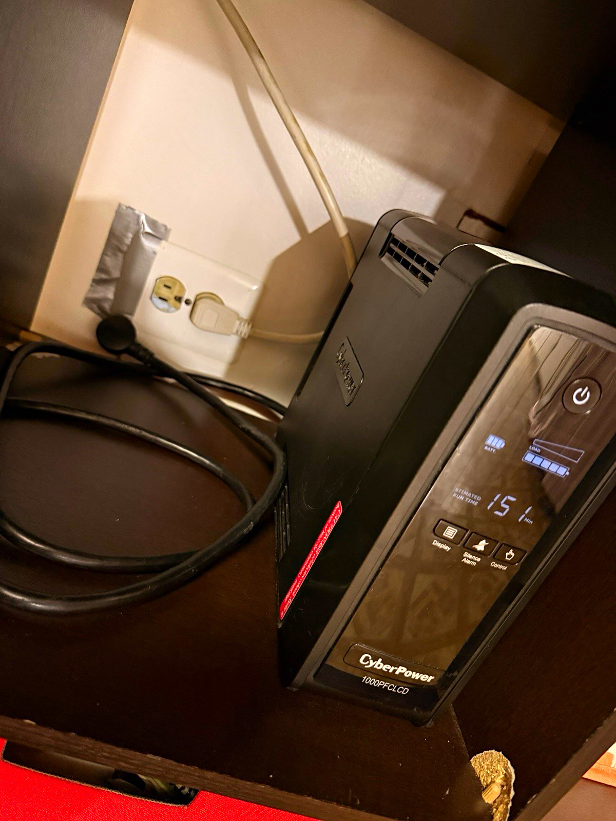 NEW Battey CyberPower 1000PFCLCD 1000VA/600W UPS 10-Outlet 120V AVR LCD Display
