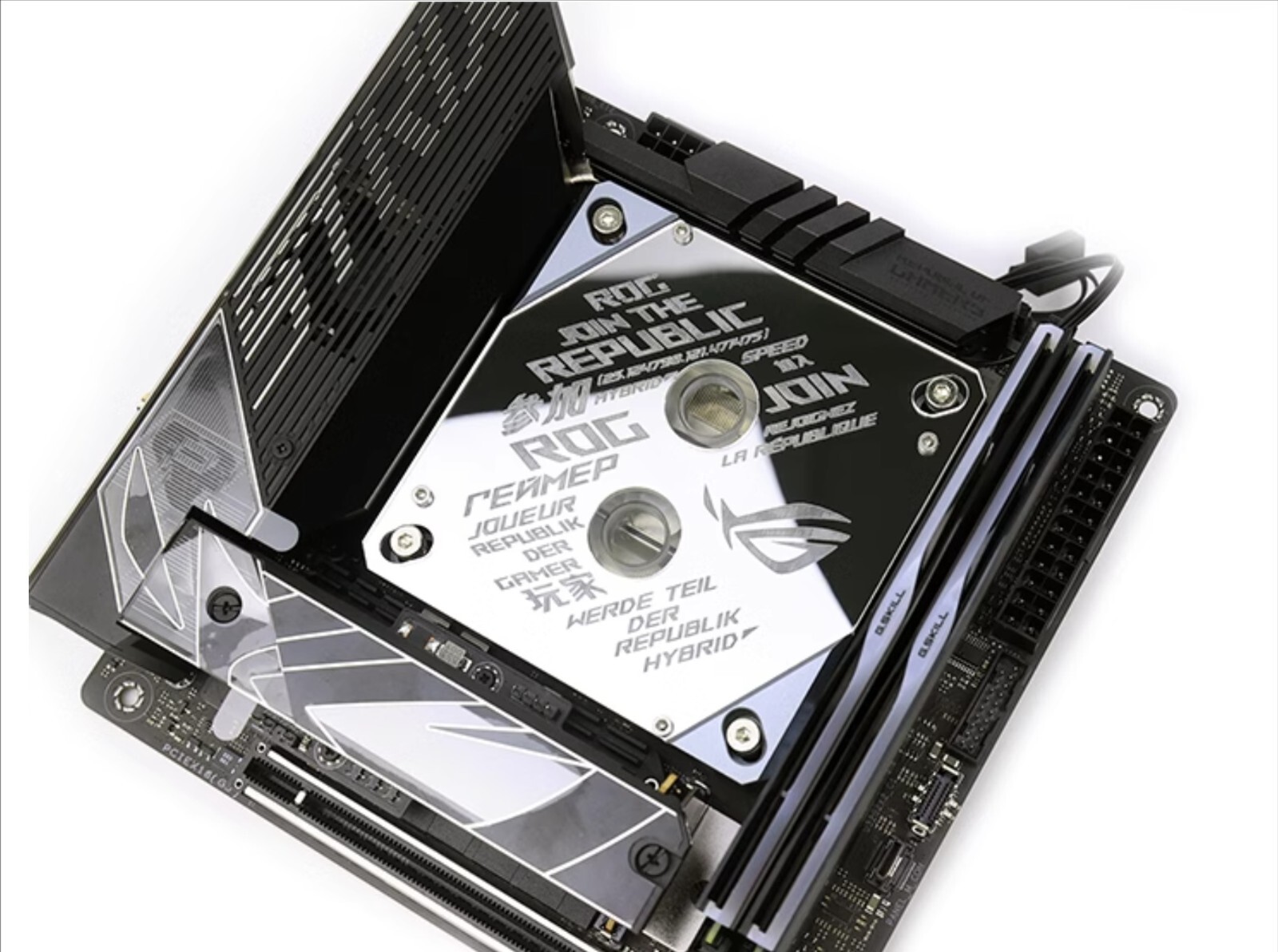 IM ROG mod Intel LGA 1700 2011 12/13/14Gen CPU Water cooling block Acrylic ARGB
