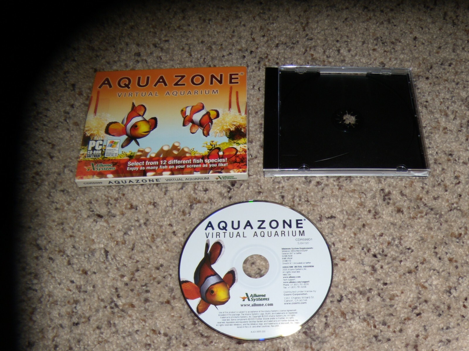 Aquazone Virtual Aquarium (PC, 2005) Program