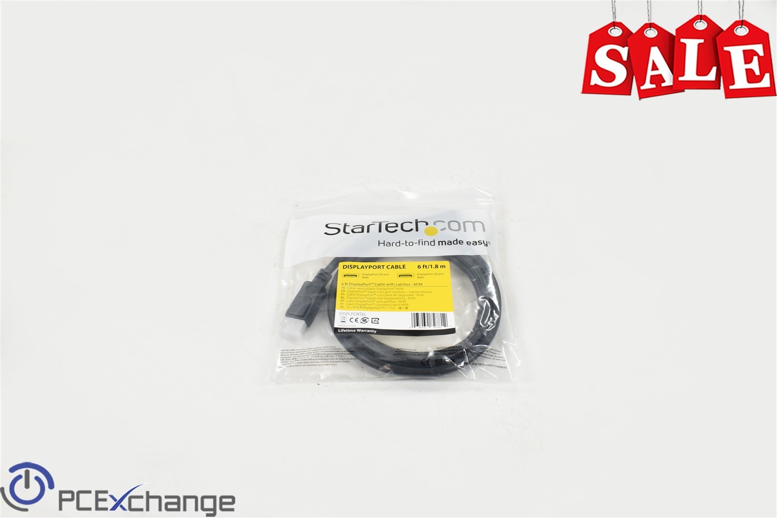 Startech.com 6ft/1.8m display port cable lot of (2)