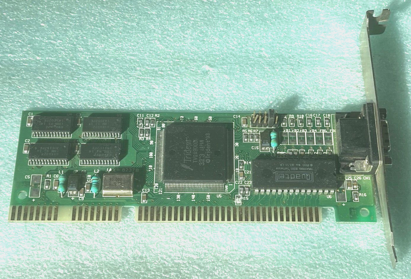 VINTAGE JAX-8237B TRIDENT MICROSYSTEMS TVGA9000i ISA VGA CARD MXB138