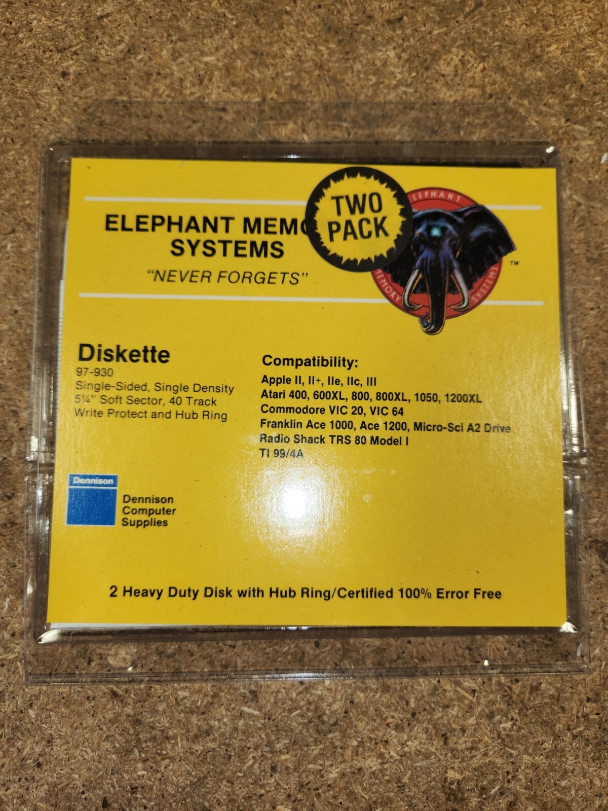 Elephant Memory Systems 5.25 floppy Single Sided Single Density Disks NEW 