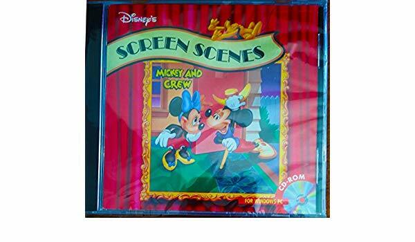 Disney's Mickey and Crew Screen Scenes (CD-ROM) Rare Collectable