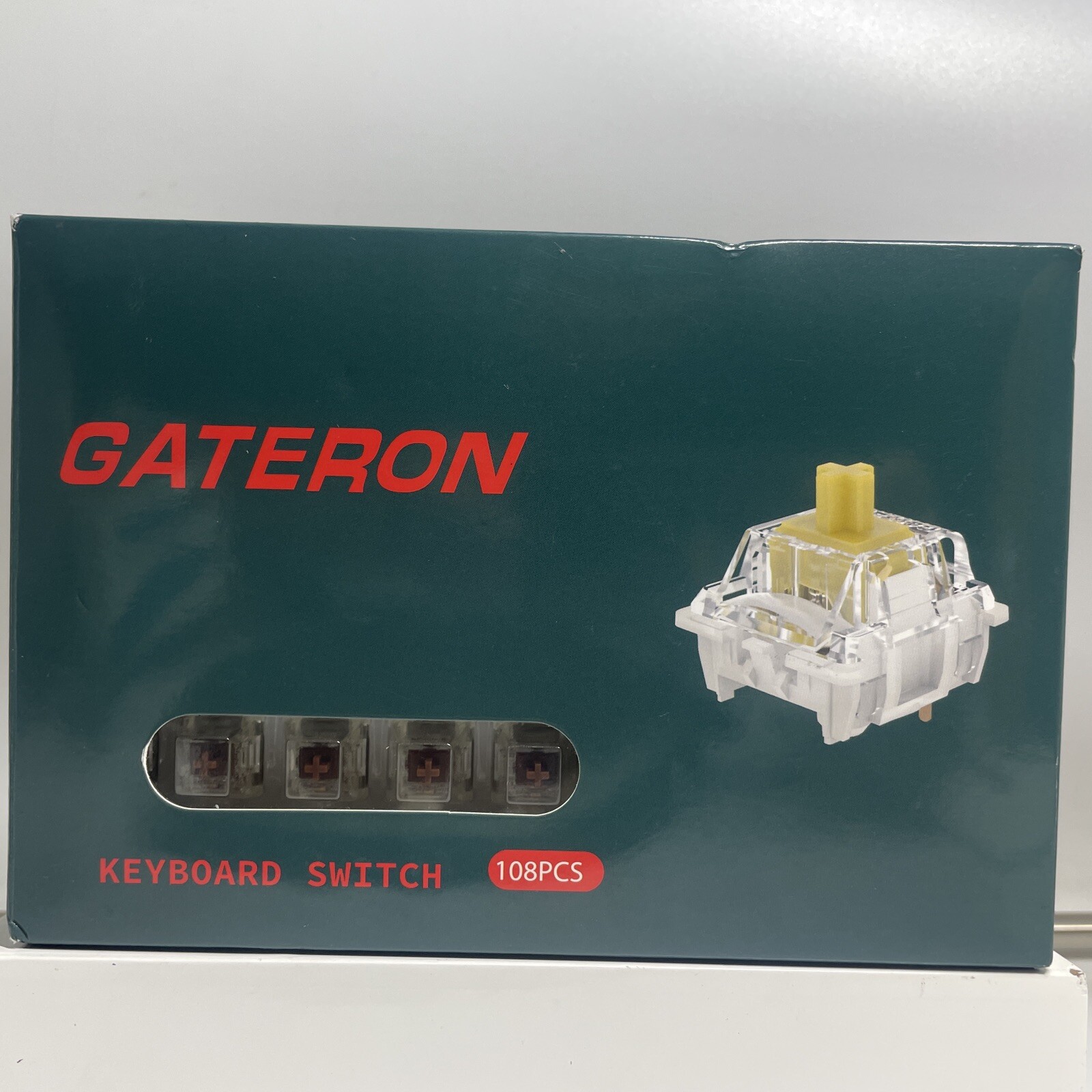 Gateron G Pro 3.0 Switches for Mechanical Keyboard,3-Pin 55gf 108pcs Brown - New