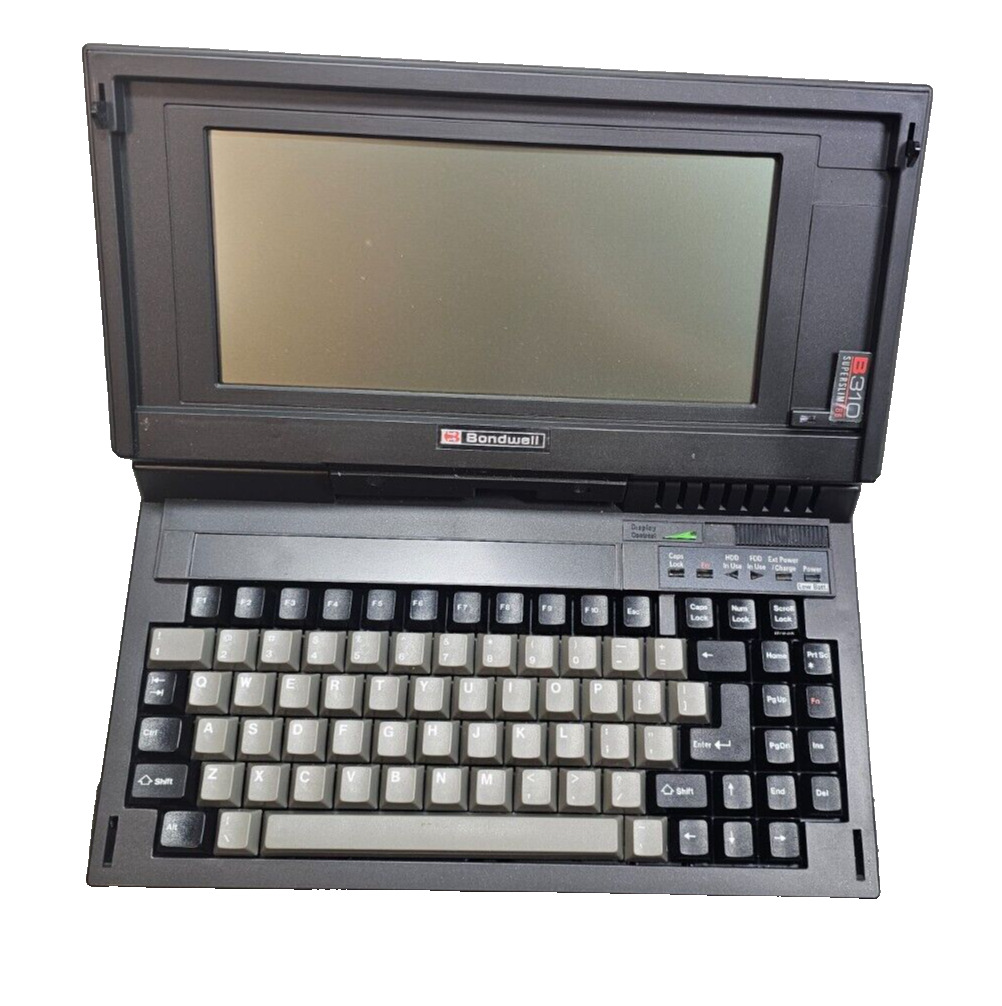 Retro Vintage Bondwell B310 286 Vintage Laptop Super Slim MX keyboard -Untested