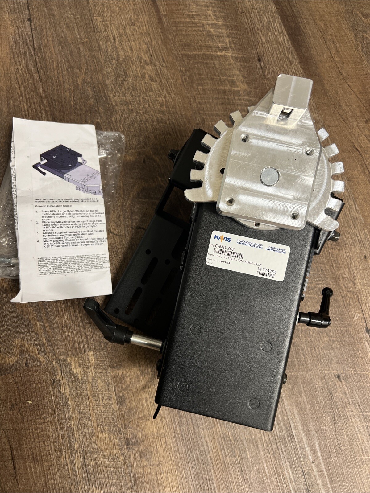 Havis Heavy Duty Computer Monitor / Keyboard Mount and Motion Device C-MD-302