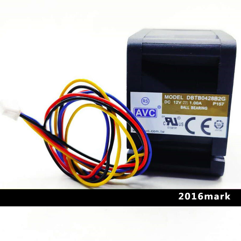 1pcs AVC DBTB0428B2G 40*40*28MM DC 12V 1A 4CM 4Pin Cooling Fan