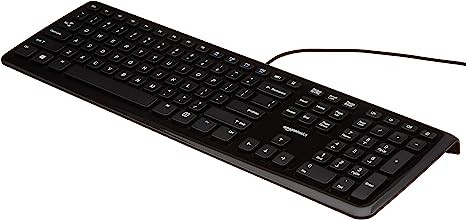 Amazon Basics Keyboard and 3-Button USB Mouse Combo - Black