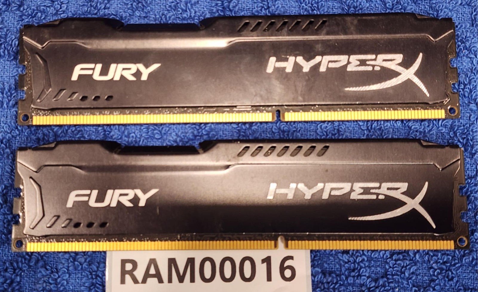 Lot of 2 Kingston HyperX Fury 8GB (2x4GB) PC3-12800 DDR3-1600 RAM HX316C10FBK2/8