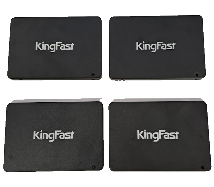 Lot of 4 KingFast 240GB 2.5 Inch SATA SSD Solid State Drive 2710DCP11TF-240
