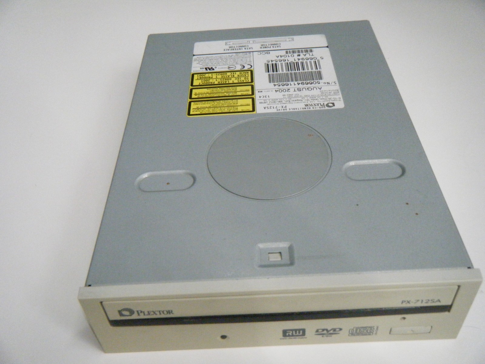 Internal PLEXTOR PX-712SA DVD/CD SATA Writer for Parts or repair