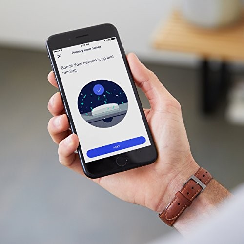 WHITE - EERO MESH WIFI SYSTEM 1 EERO + 1 EERO BEACON, 2ND GENERATION