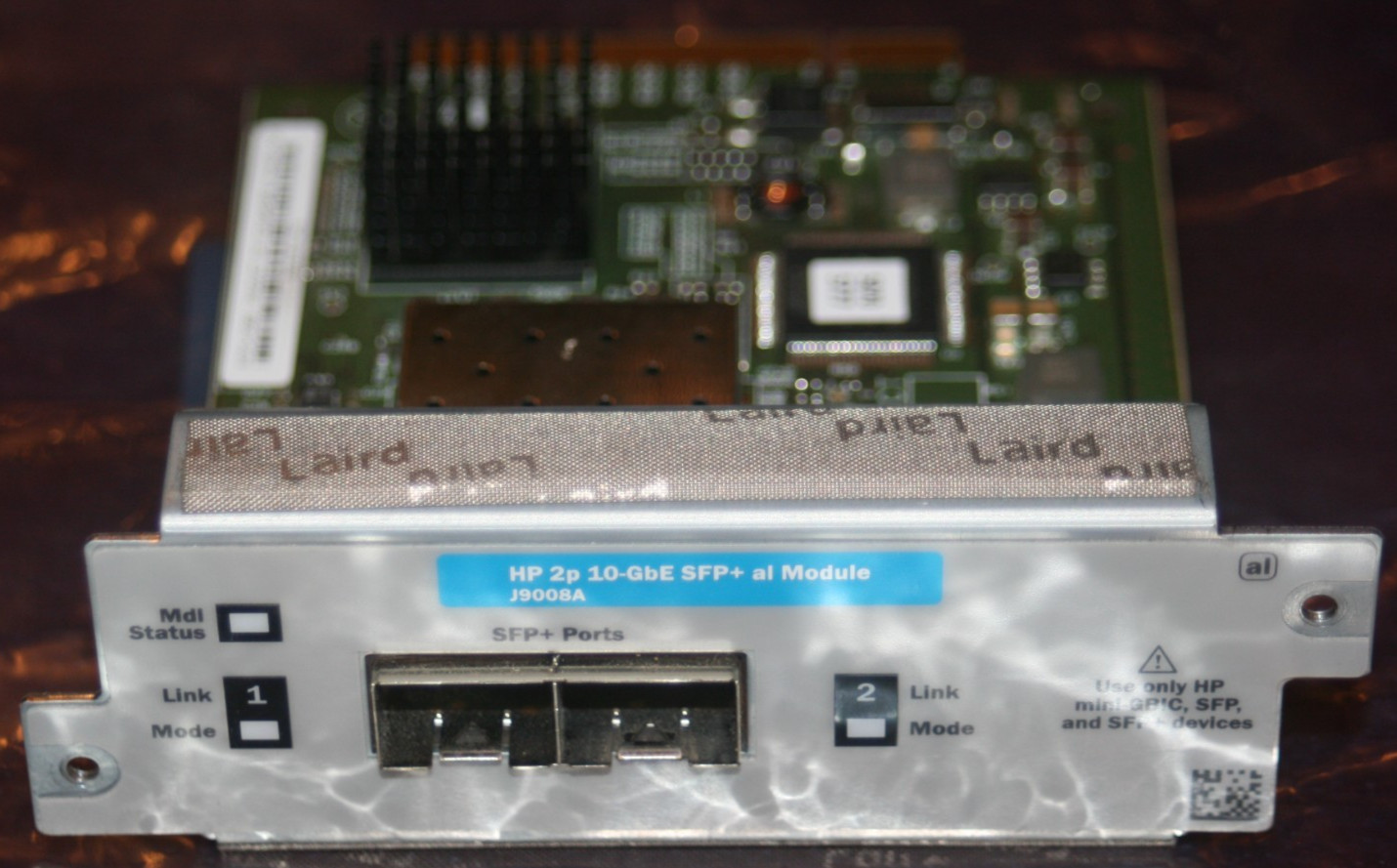 HP HPE J9008A 2-Port 10GbE SFP+ Expansion Module For 2910al Switch
