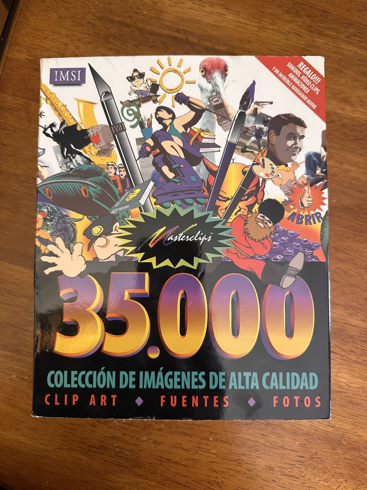 Vintage IMSI MasterClips 35,000 Clip Art CD & Vector Art Image Catalog Book