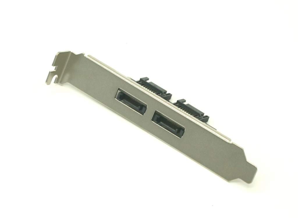 Dual Port L-Type Internal to L-Type External Sata Bracket SATA2ADT-A3
