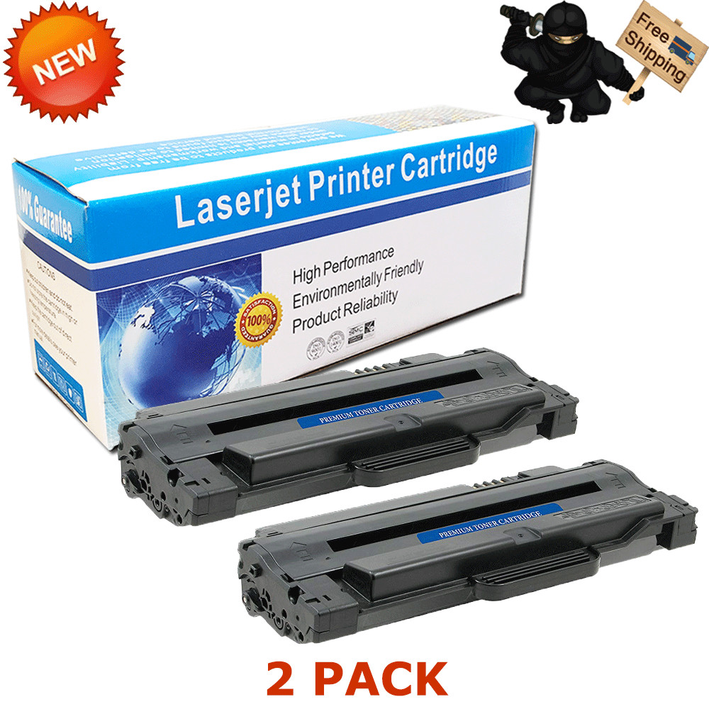 2pk MLTD105L MLT-D105L BK Toner For Samsung 105L SCX-4600 SCX-4623F SCX-4623FW