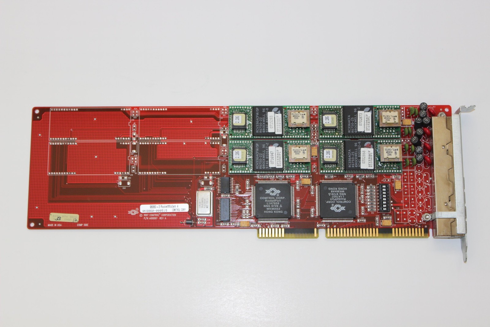Comtrol Rocketmodem 4 Integrated 33.6Kbps Modems ISA 16Bit