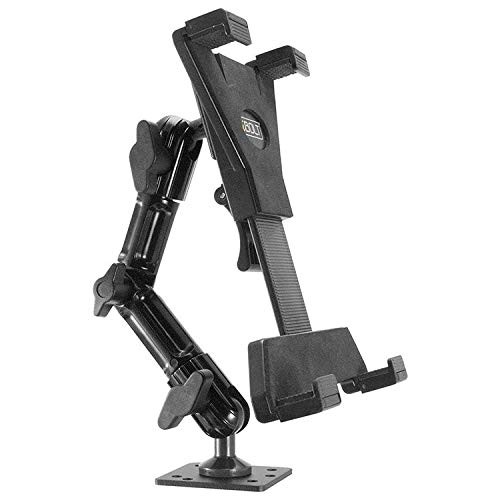iBOLT TabDock FixedPro360 Tablet Drill Base Metal Multi-Angle Mount Black