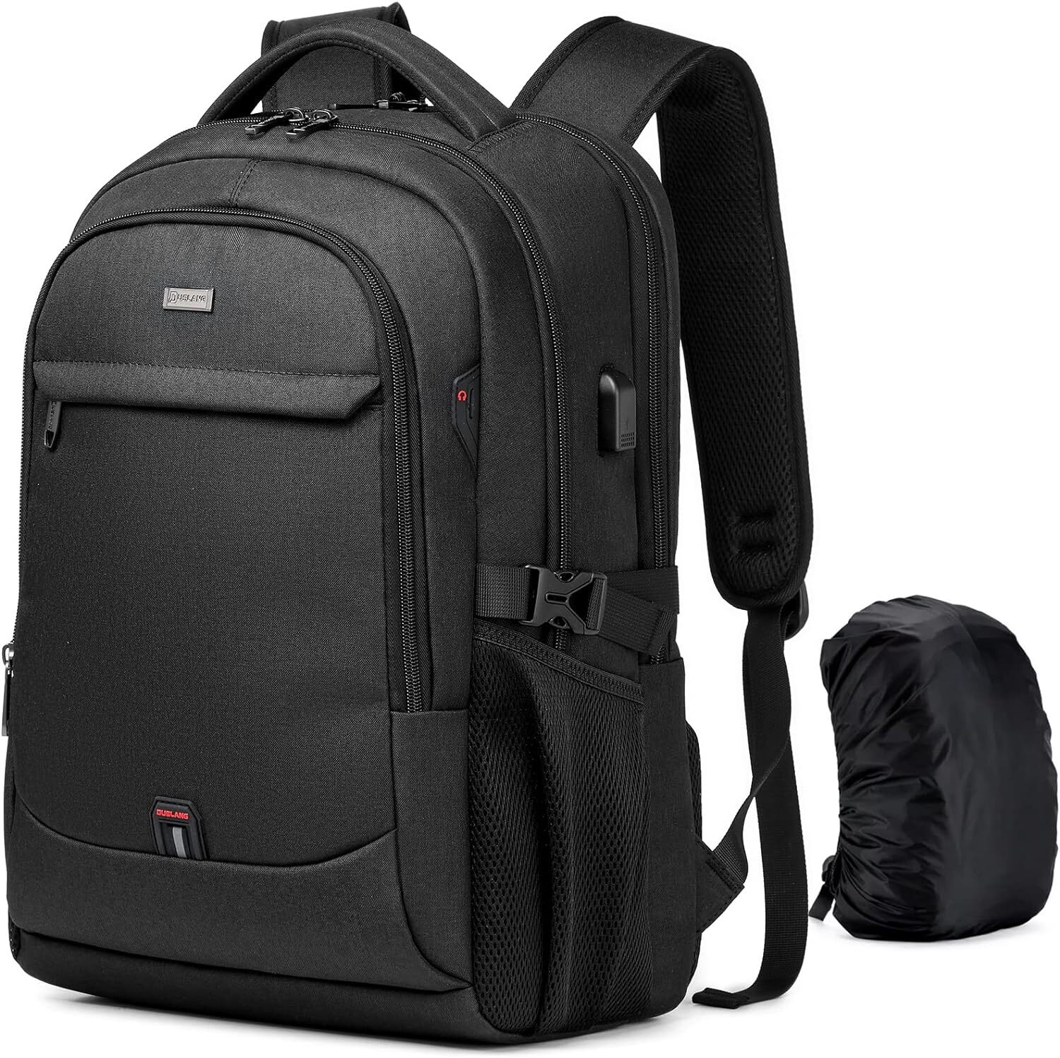17 Inch Laptop Backpack for Travel with 17Inch, Black With Rain Cover 