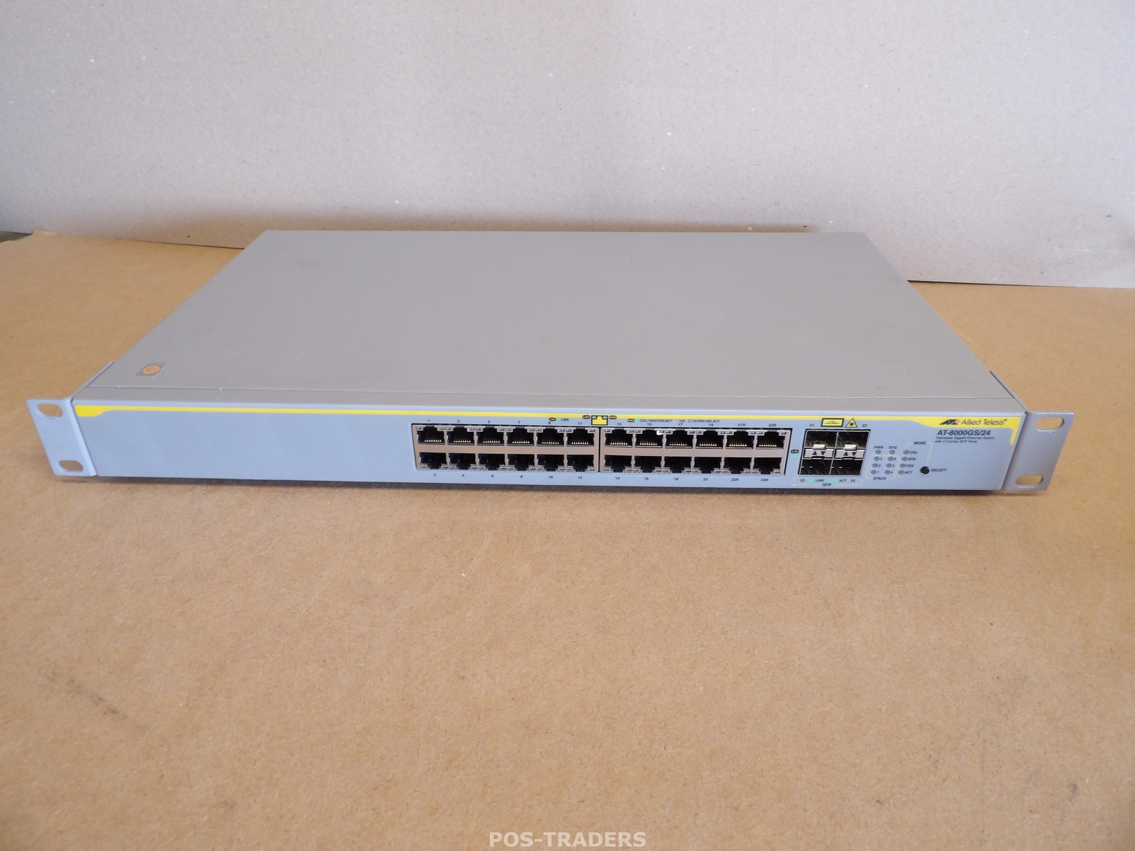 Allied Telesis AT-8000GS/24 24-Port Gigabit + 4x Combo Ports Switch + RACK EARS