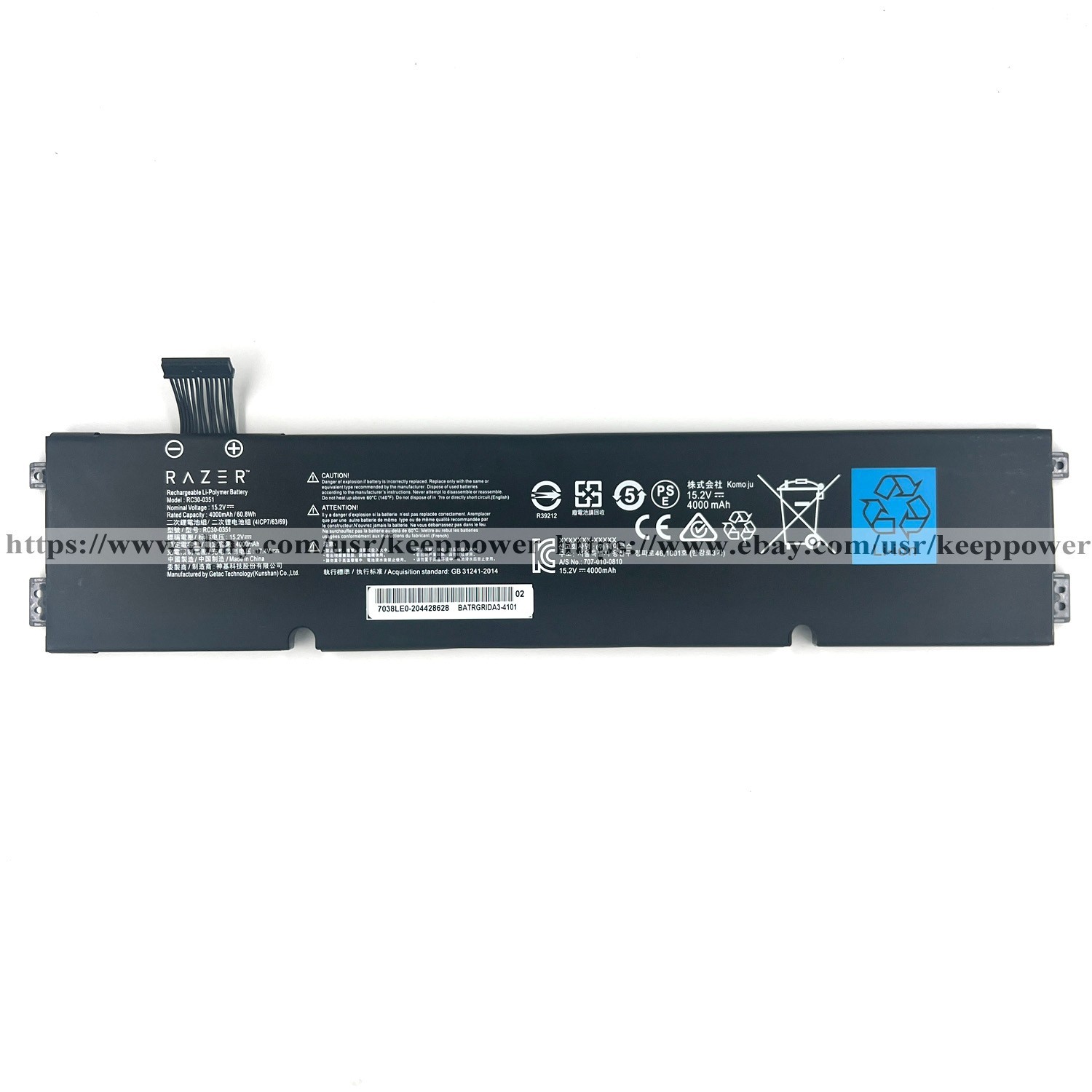 Original RC30-0351 Battery For Razer Blade 15 Base 2020 2021 RZ09-03519E11