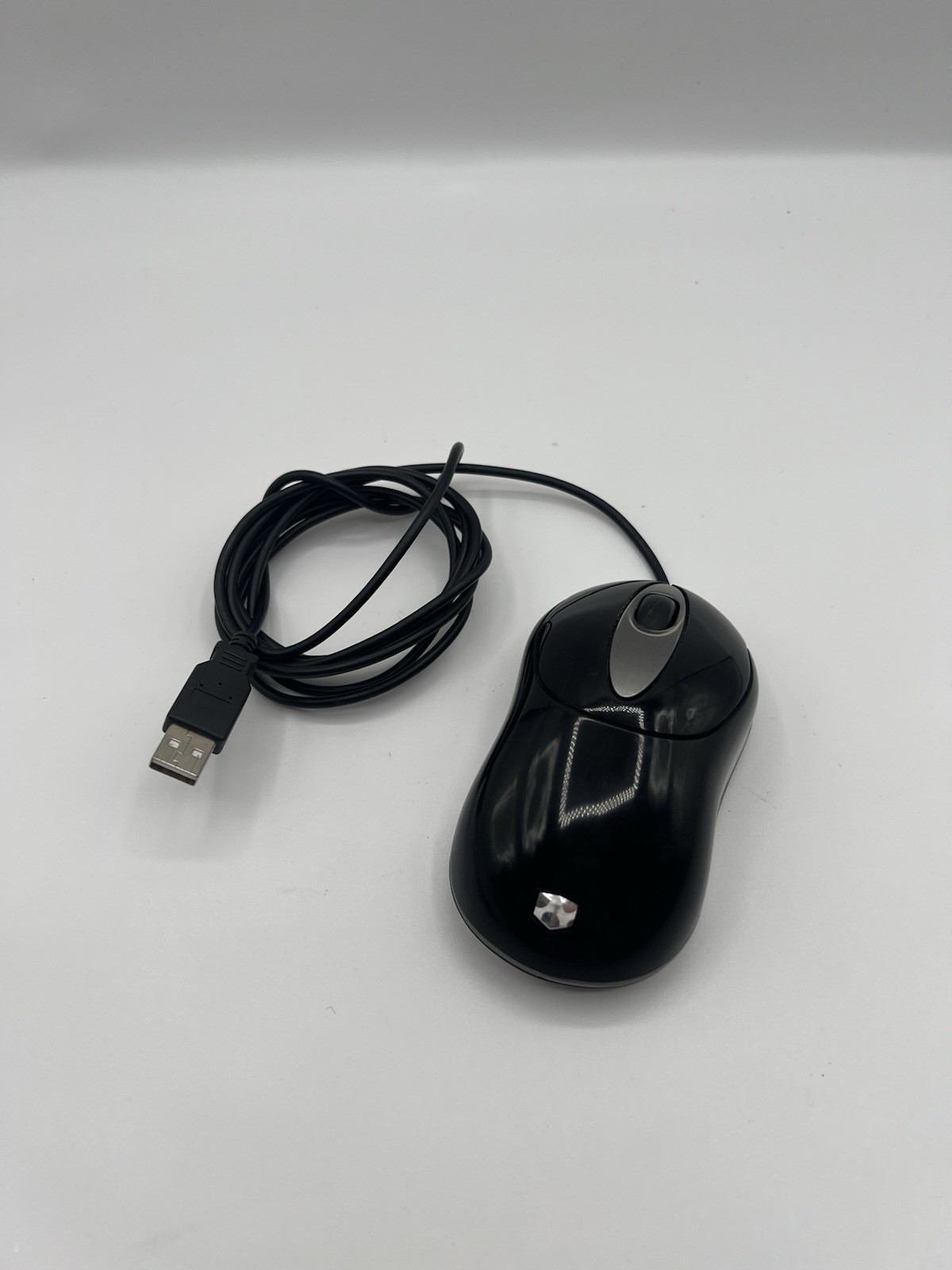 Vintage Black Gateway MOAKUO Optical Wheel Mouse USB Wired - Cleaned & Tested