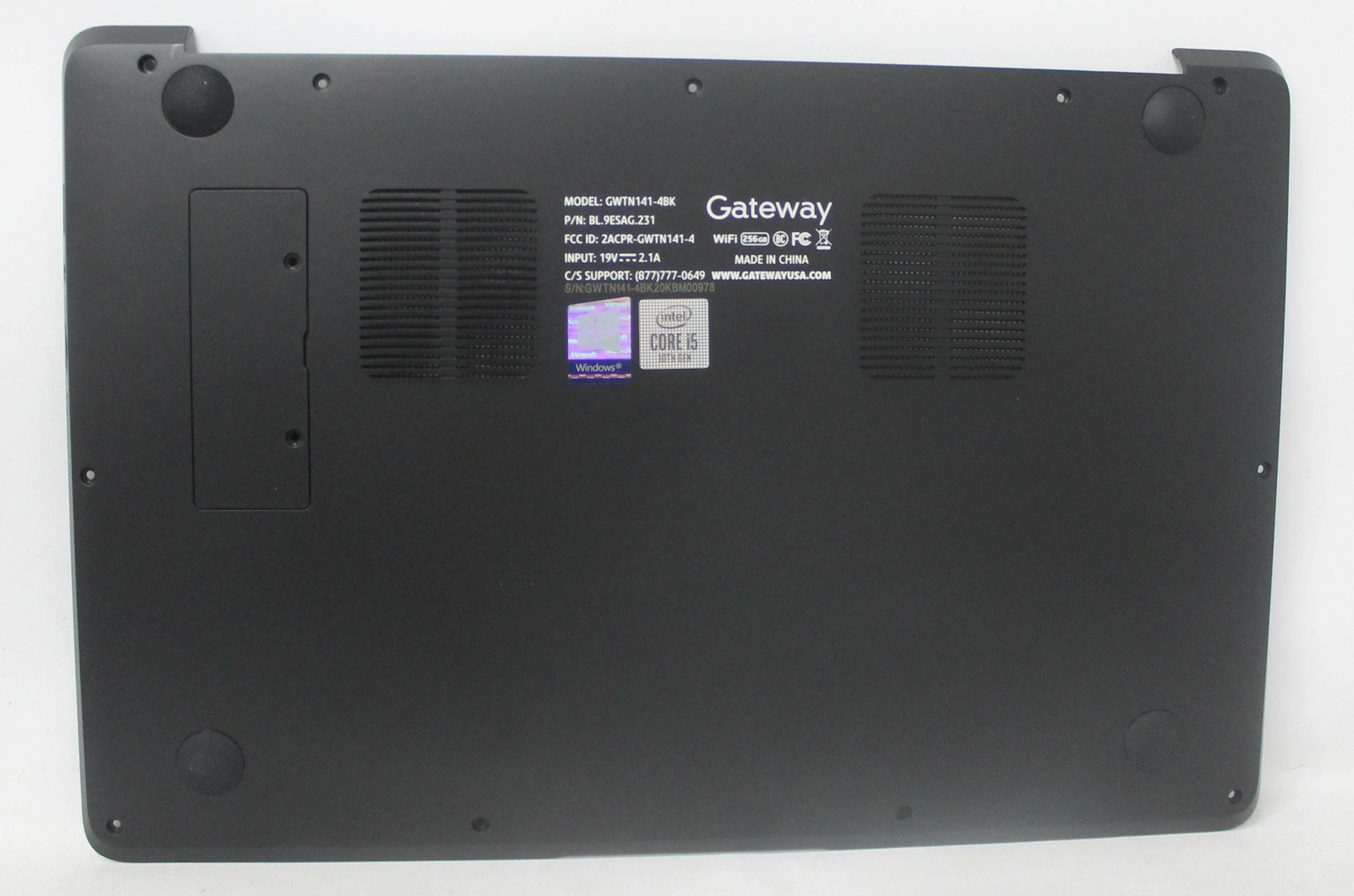 GWTN141-4BK-BASE GATEWAY BOTTOM BASE COVER BLACK GWTN141-3BL "GRADE A"