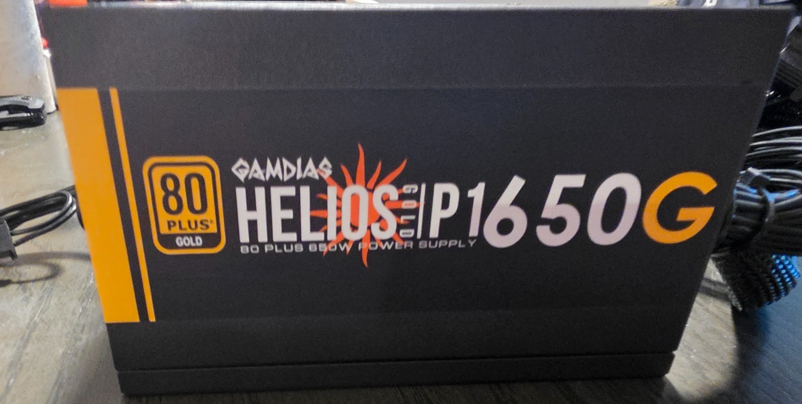 GAMDIAS HELIOS P1-650G 80+ GOLD 650W ATX DESKTOP PC Power Supply PSU - 65