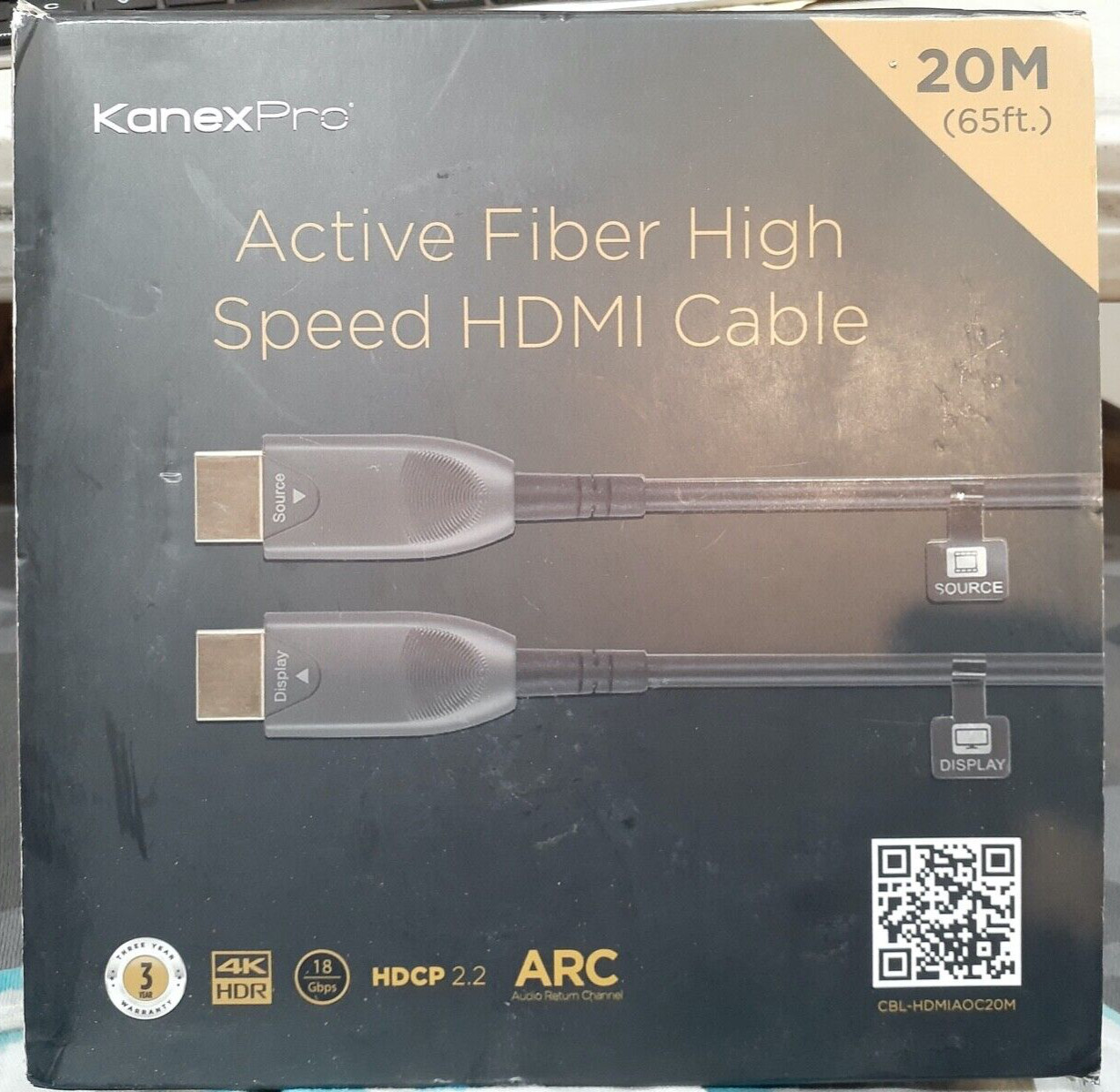 CBL-HDMIAOC20M KanexPro Active Fiber High Speed HDMI Cable 20M 65ft. AOC