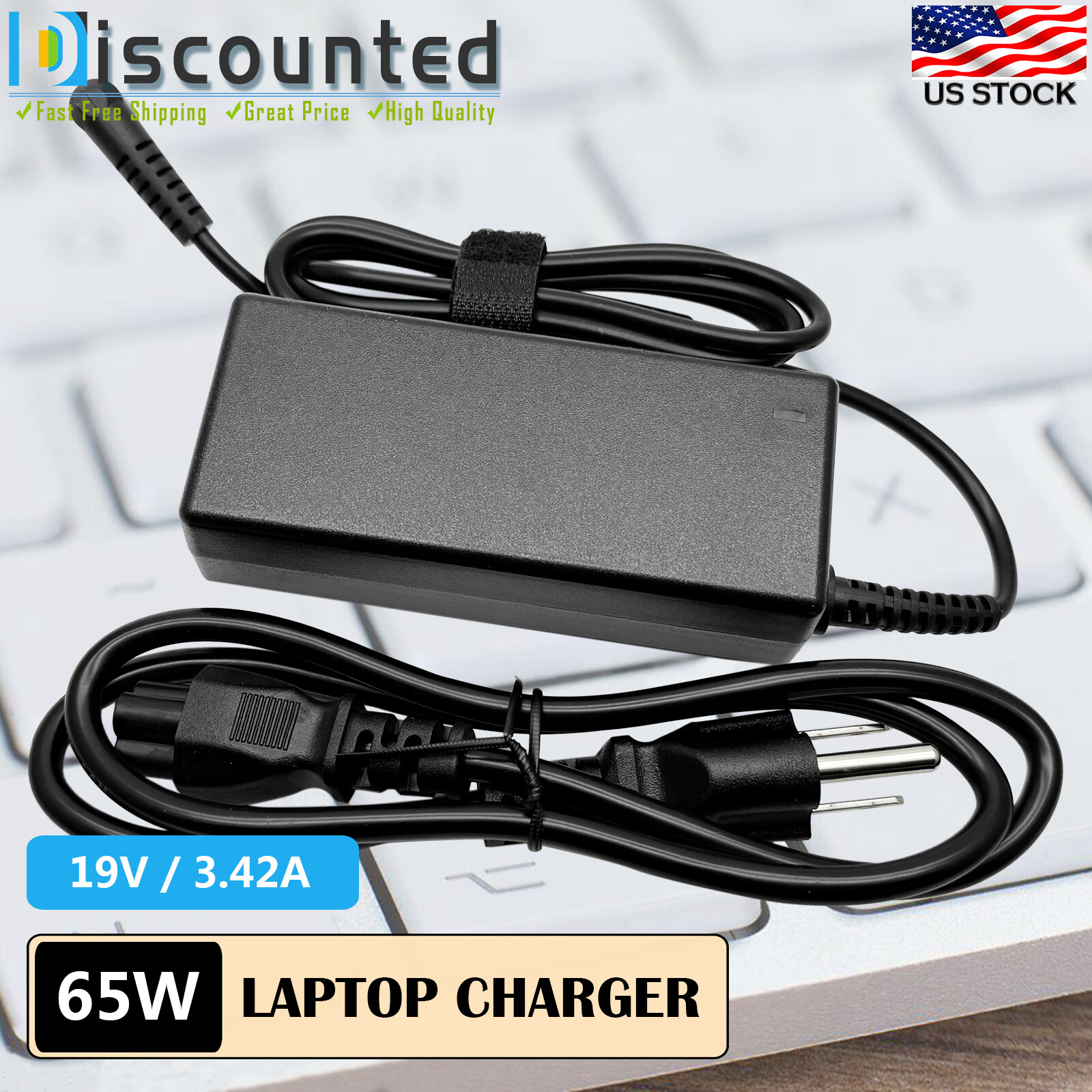 65W AC Adapter Battery Charger For Toshiba Satellite L75-B7150 L75-B7240 Laptop