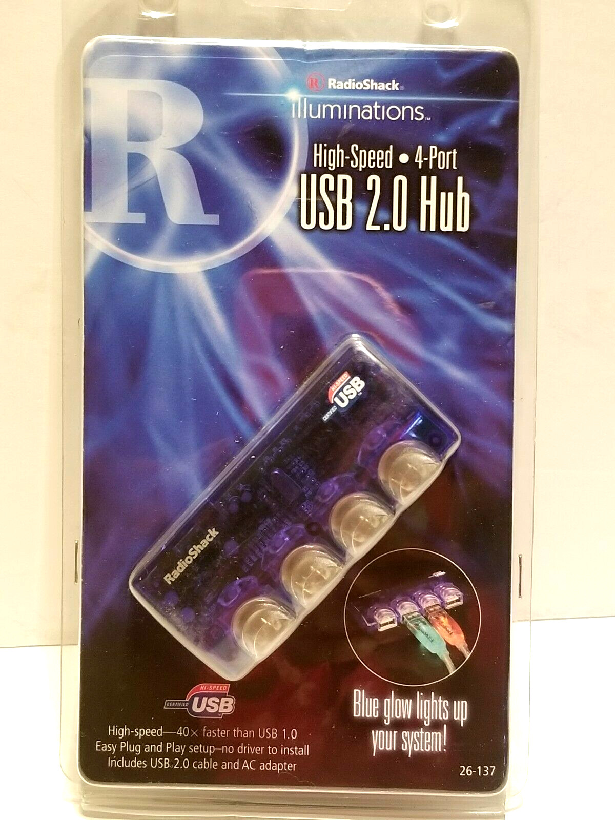 Radio Shack Illuminations USB 2.0 Hub 4-Port 