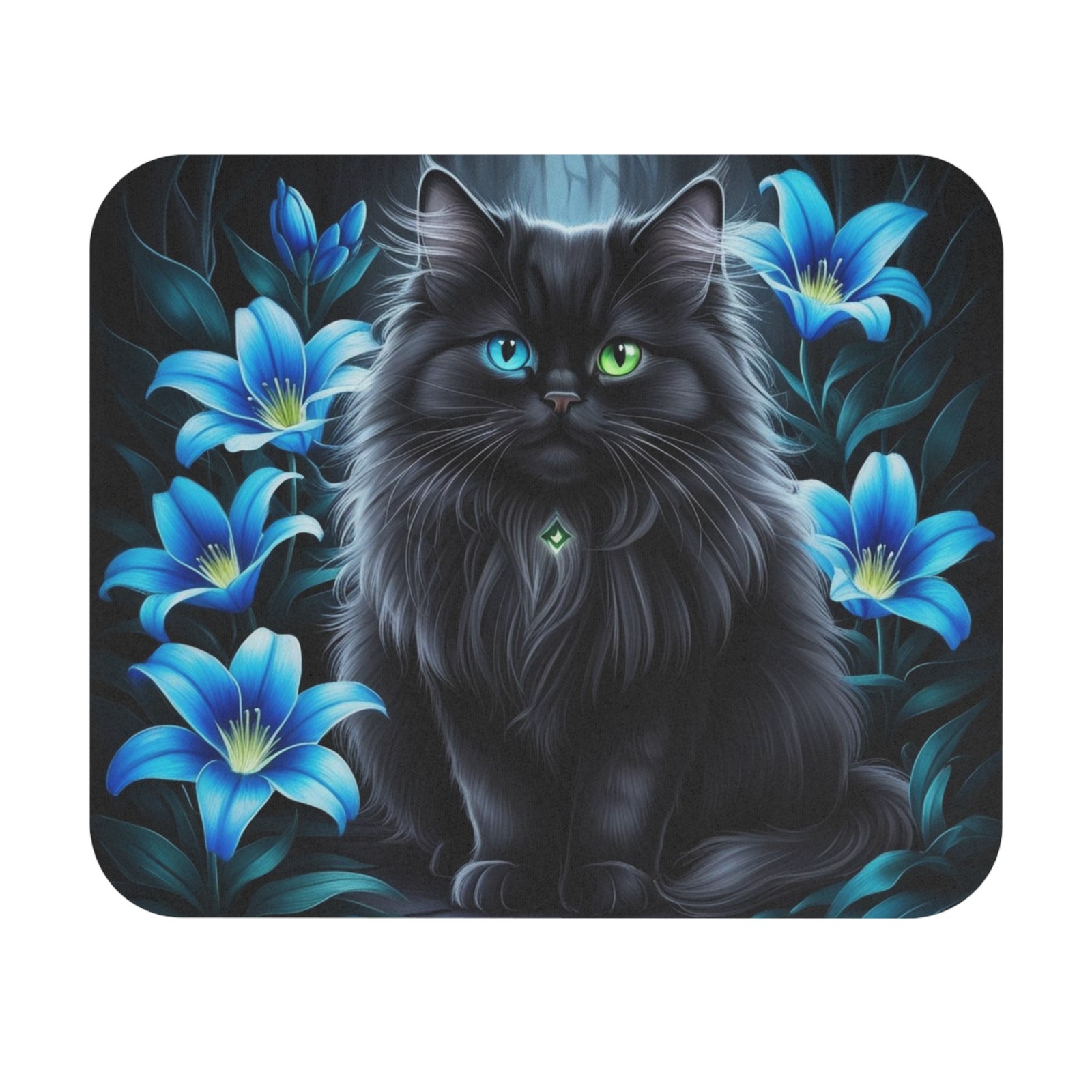 Whimsical Cat Mouse Pad - Elegant Desk Accessory, Cat Lovers Mat Gamer Pad