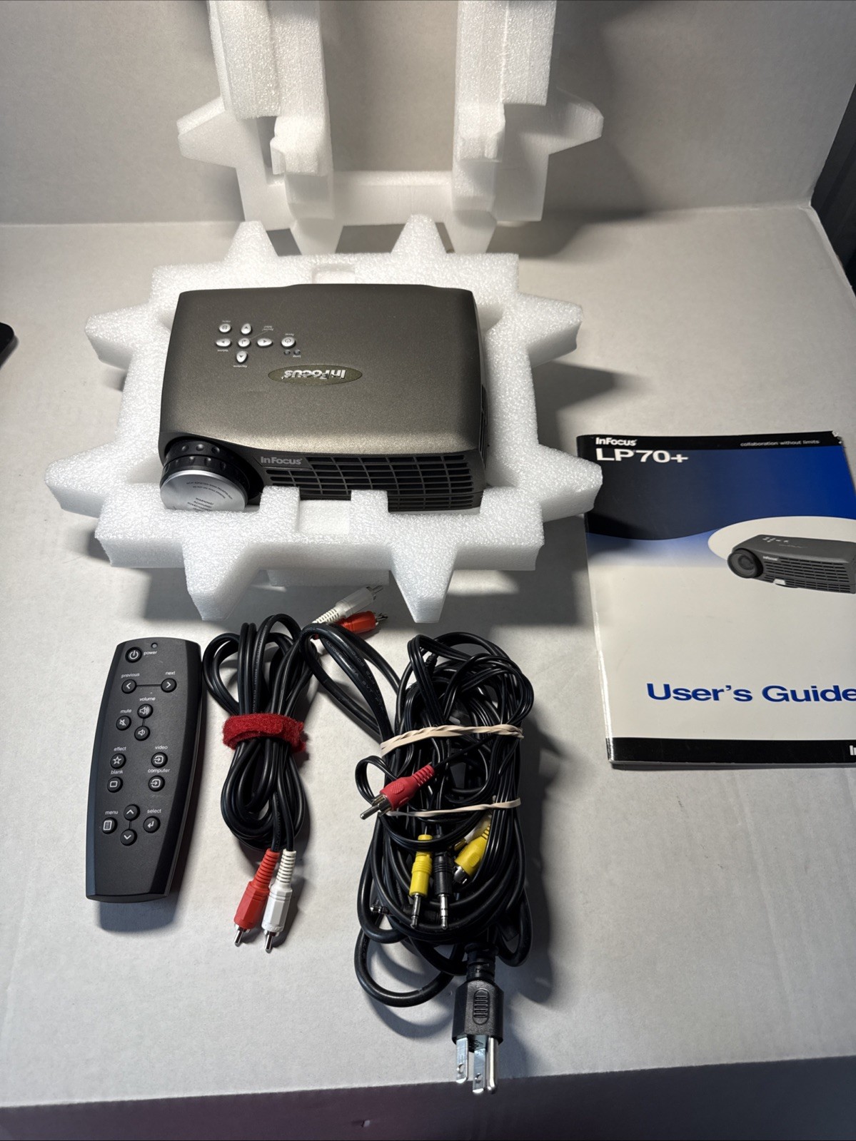 InFocus LP70+ Digital DLP DVI Portable Projector With Cables