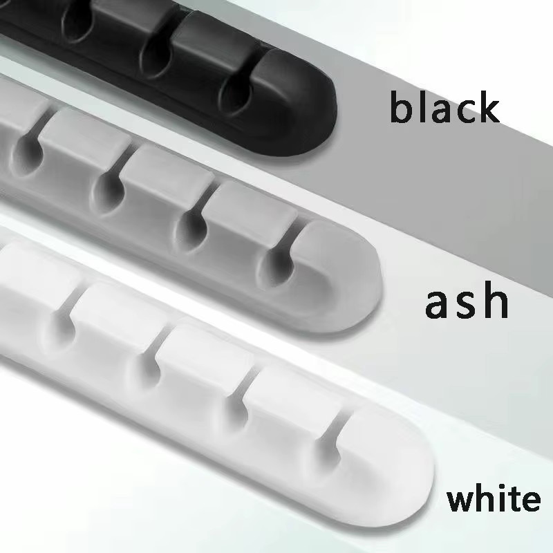 5/7-Hole Data Cable Organizer, Desktop Charging Cable Storage Protector, Mouse C