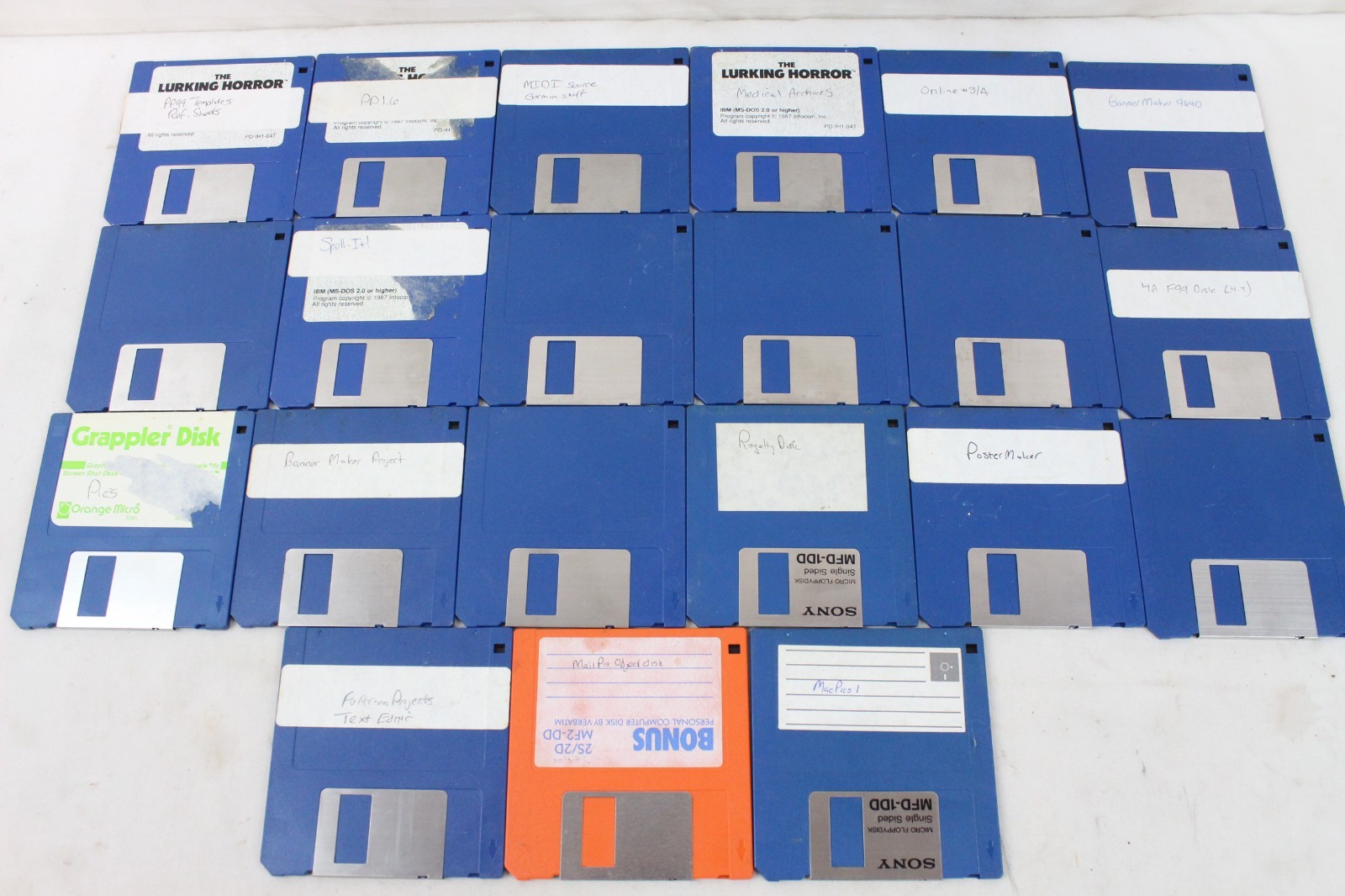 21 Vintage Computer Asgard Software Original 3.5" Floppy Disk TI 99/4A Games