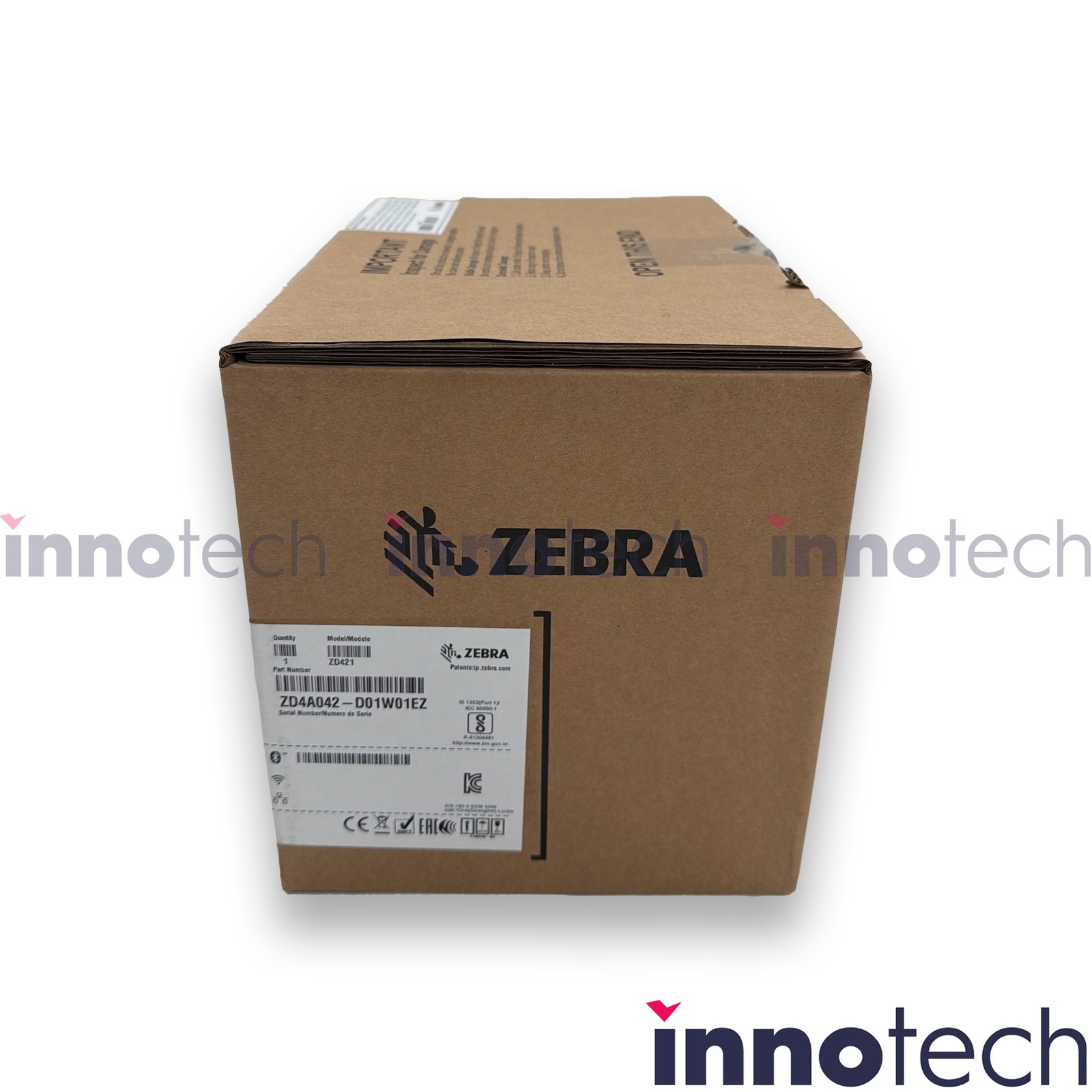 Zebra ZD4A042-D01W01EZ Direct Thermal Barcode Label Printer ZD421 New Sealed