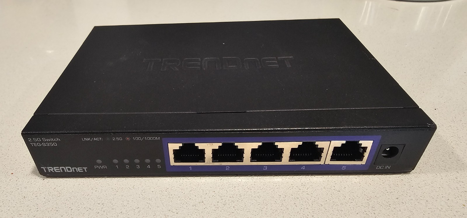 TRENDnet TEG-S350 5-Port Unmanaged 2.5G Switch – No Power Adapter