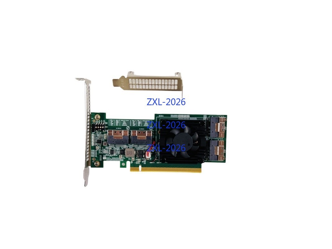 PLX8749 Expansion Card PEX8749 With 4*SFF-8654 SlimSAS Direct Mode ZFS TrueNAS