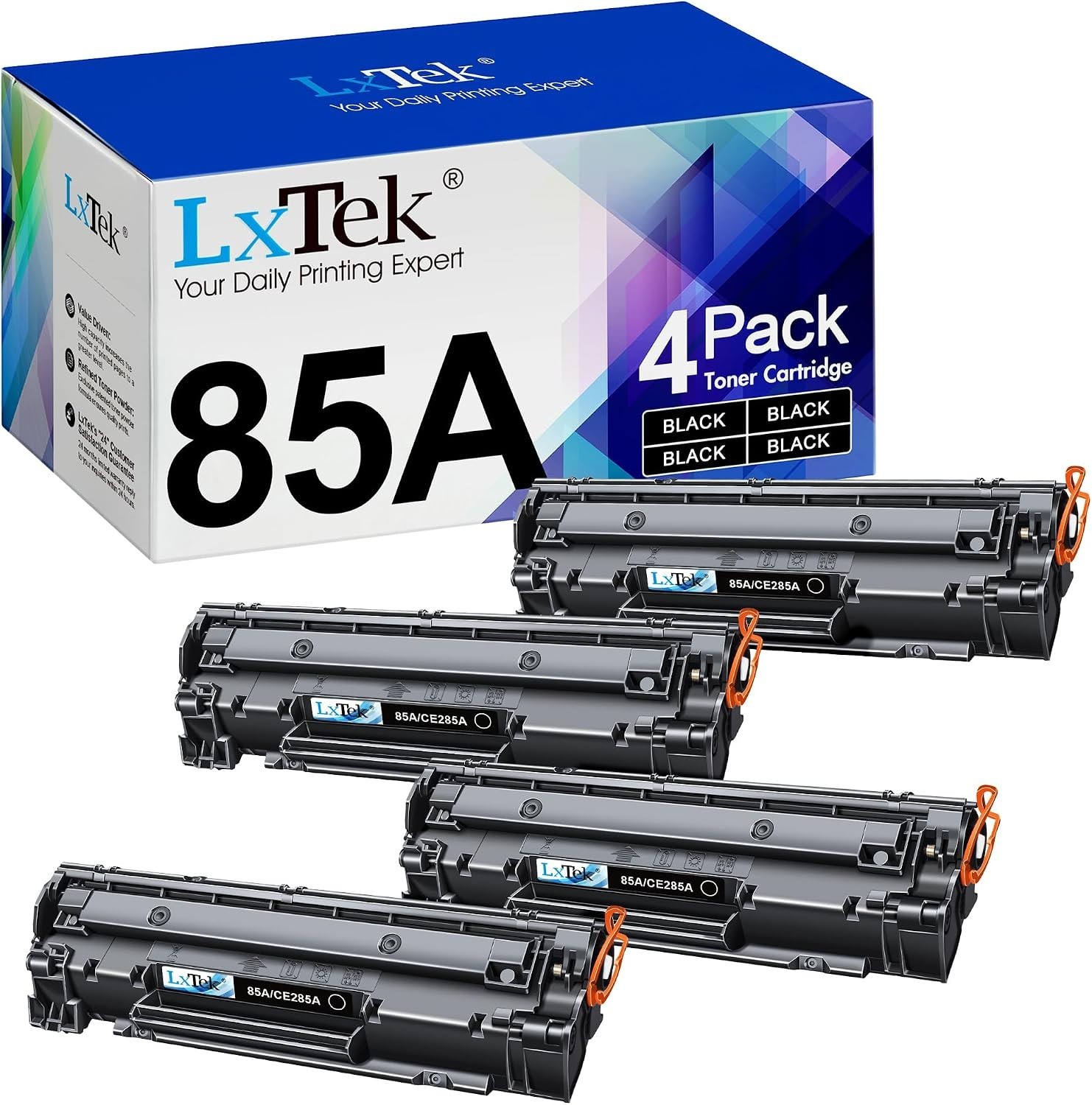 4 Pack For HP Laserjet 85A P1102w Black Ink Premium Toner Print Cartridge CE285A