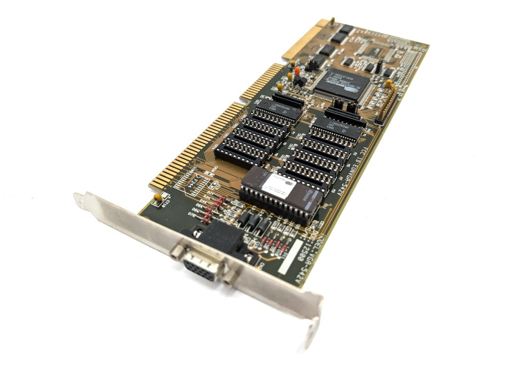 VGA-542V Vintage ISA VGA Graphics Card 1MB Retro DOS Vertex Cirrus Logic CL-GD5426
